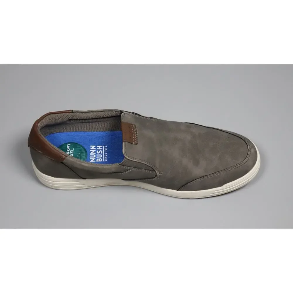 Nunn Bush Kore City Walk Men Grey Moc Toe Sneaker Slip On Loafer Shoe 11 Wide